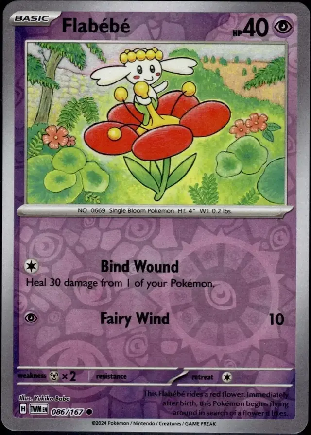 Flabebe [Reverse Holo] - Pokemon Twilight Masquerade #86