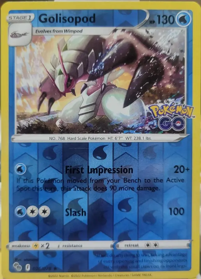 Golisopod [Reverse Holo] - Pokemon Go #26