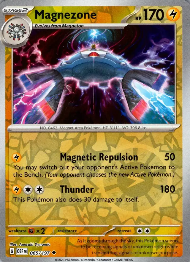 Magnezone [Reverse Holo] - Pokemon Obsidian Flames #65