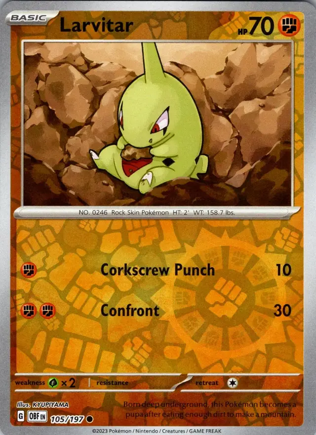 Larvitar [Reverse Holo]