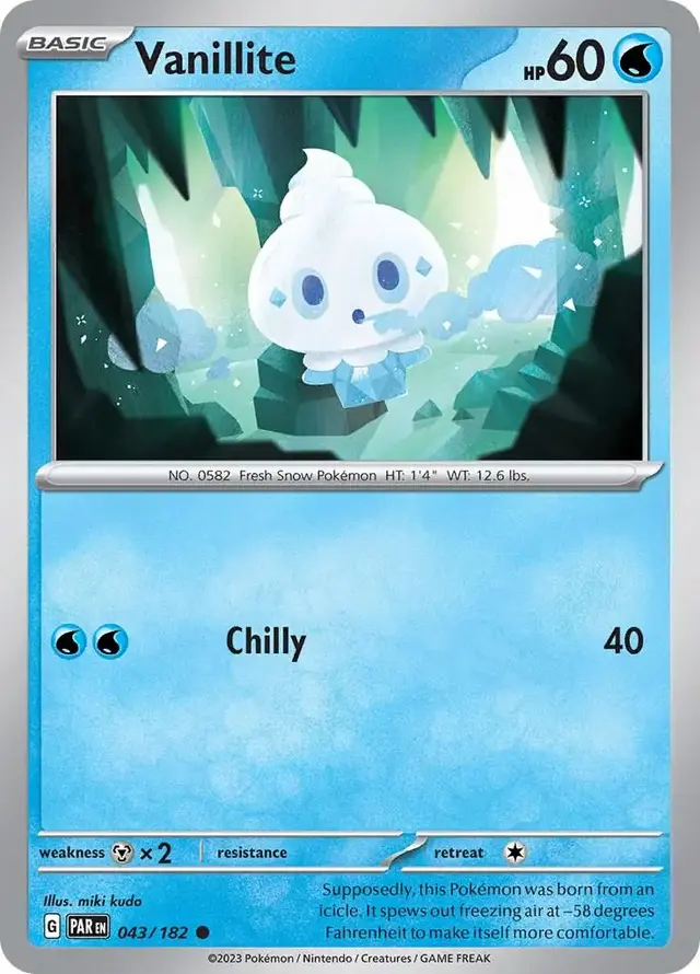Vanillite - Pokemon Paradox Rift #43