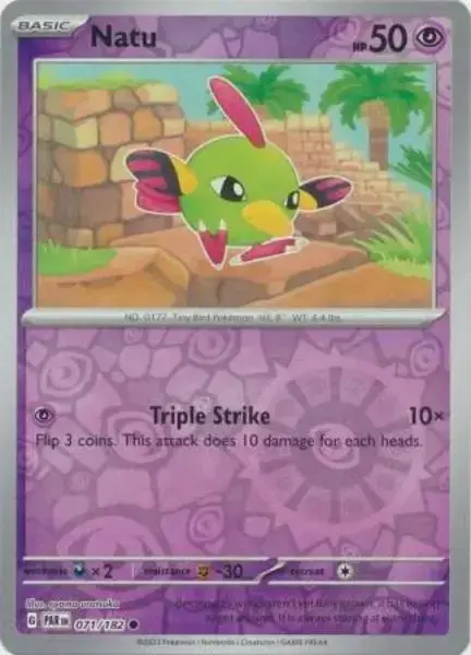 Natu [Reverse Holo] - Pokemon Paradox Rift #71