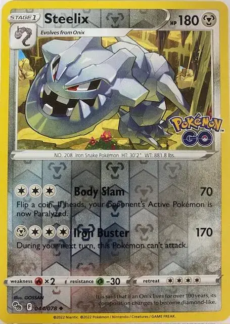 Steelix [Reverse Holo] - Pokemon Go #44