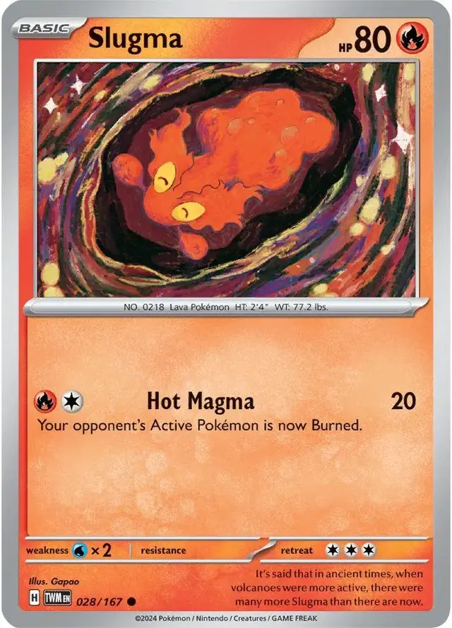 Slugma - Pokemon Twilight Masquerade #28