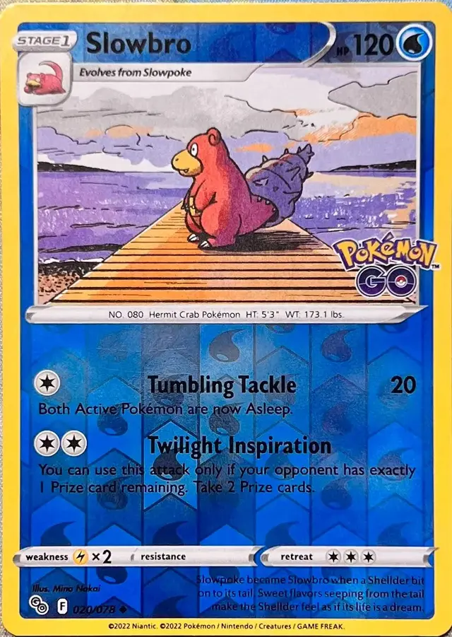 Slowbro [Reverse Holo] - Pokemon Go #20