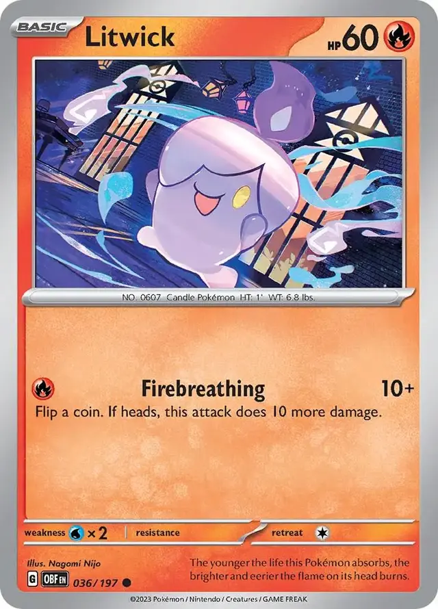 Litwick - Pokemon Obsidian Flames #36