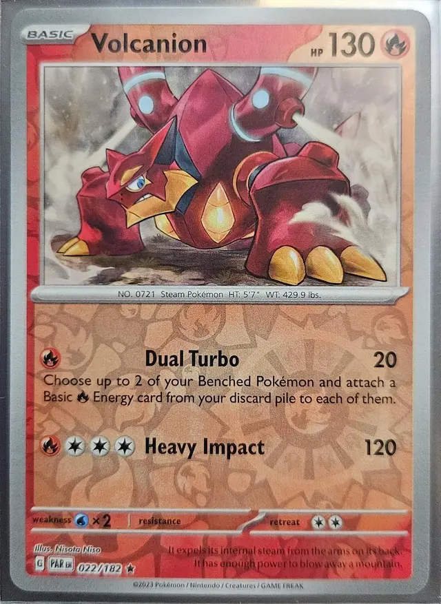 Volcanion [Reverse Holo] - Pokemon Paradox Rift #22