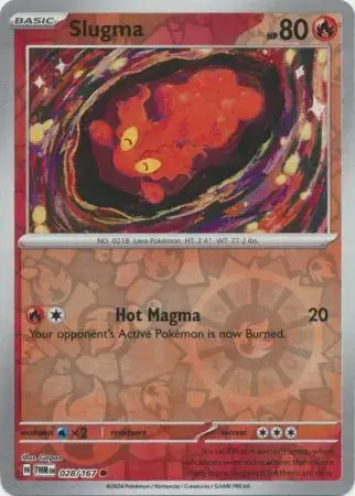 Slugma [Reverse Holo] - Pokemon Twilight Masquerade #28