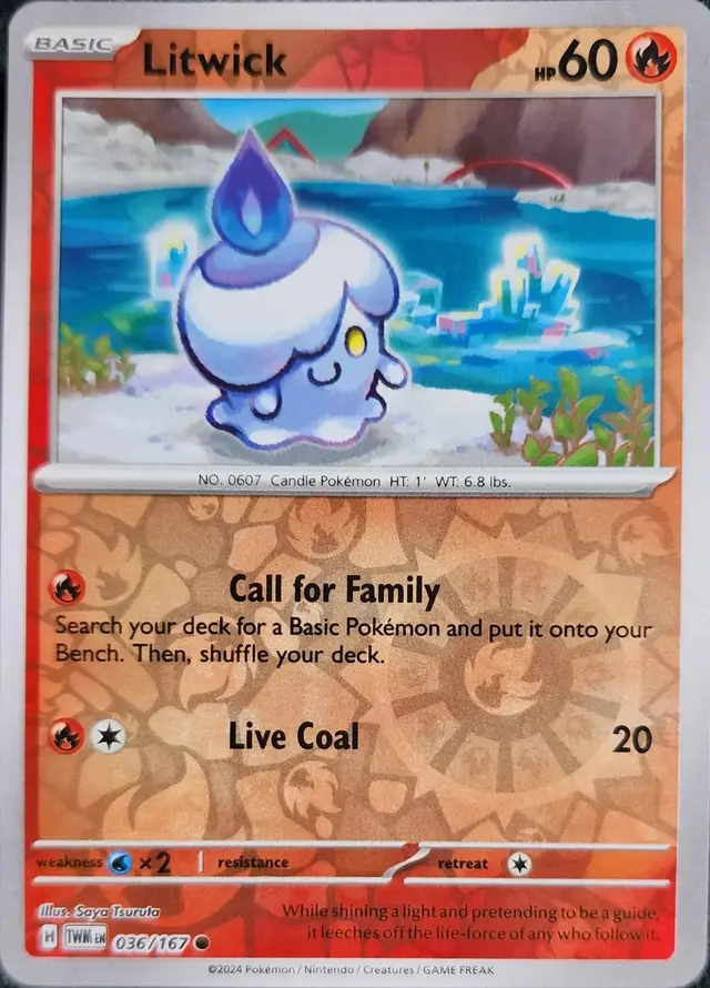 Litwick [Reverse Holo] - Pokemon Twilight Masquerade #36