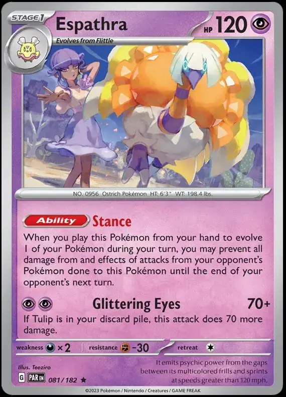 Espathra - Pokemon Paradox Rift #81