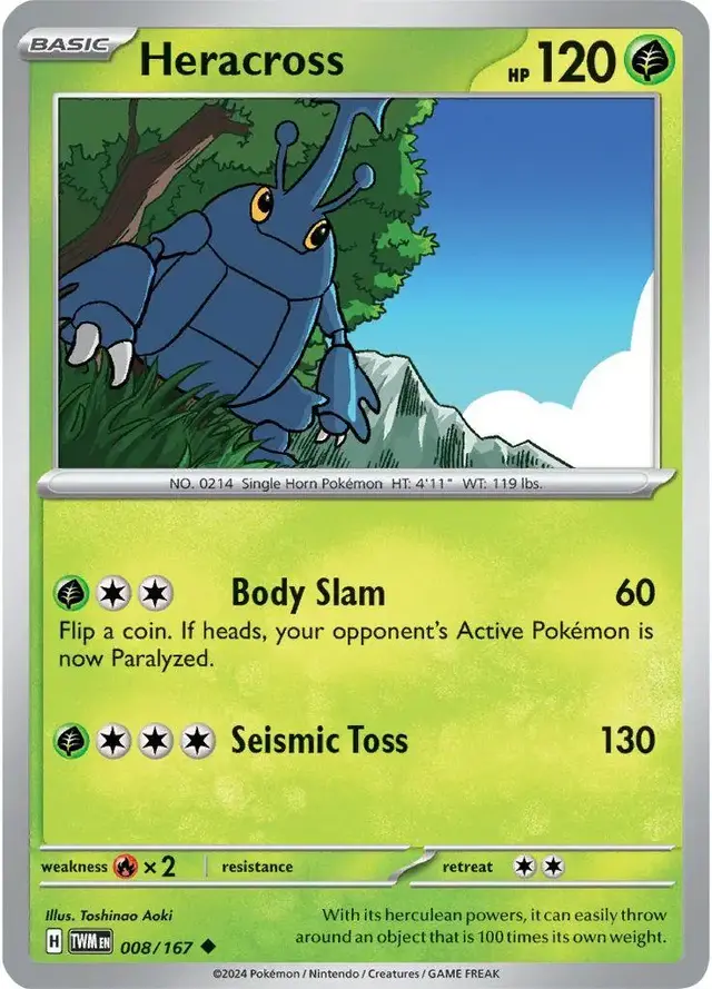 Heracross - Pokemon Twilight Masquerade #8