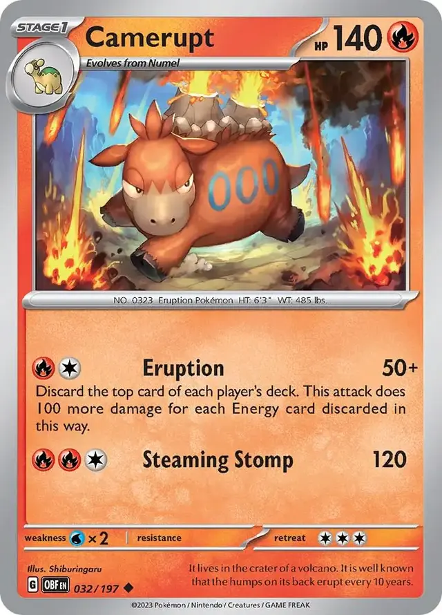 Camerupt - Pokemon Obsidian Flames #32