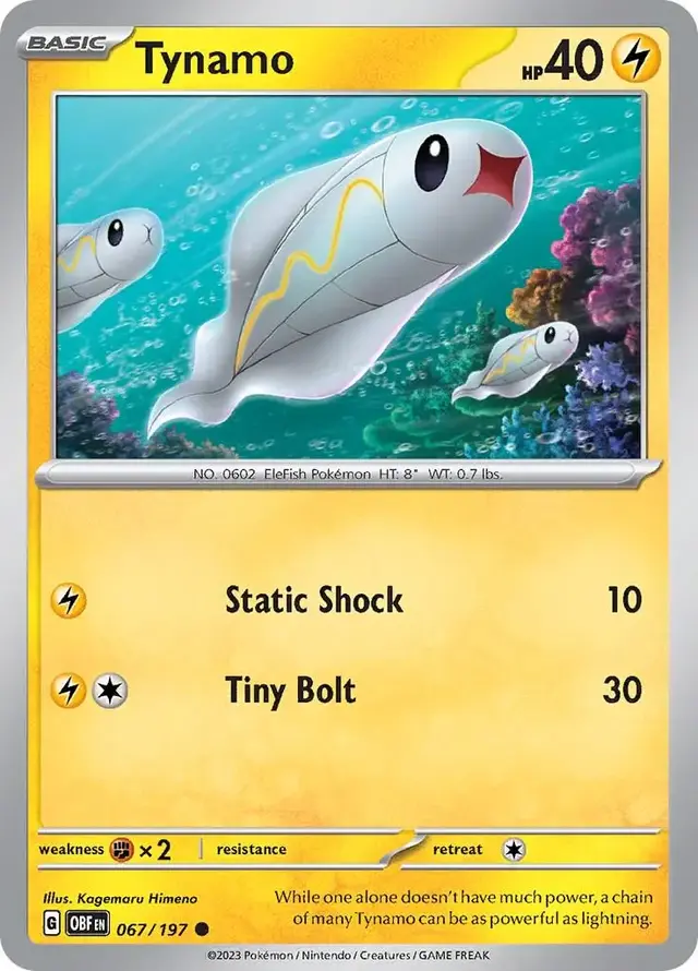 Tynamo - Pokemon Obsidian Flames #67