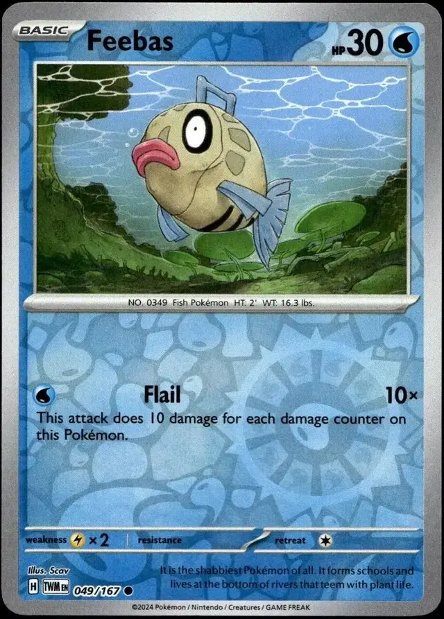 Feebas [Reverse Holo] - Pokemon Twilight Masquerade #49
