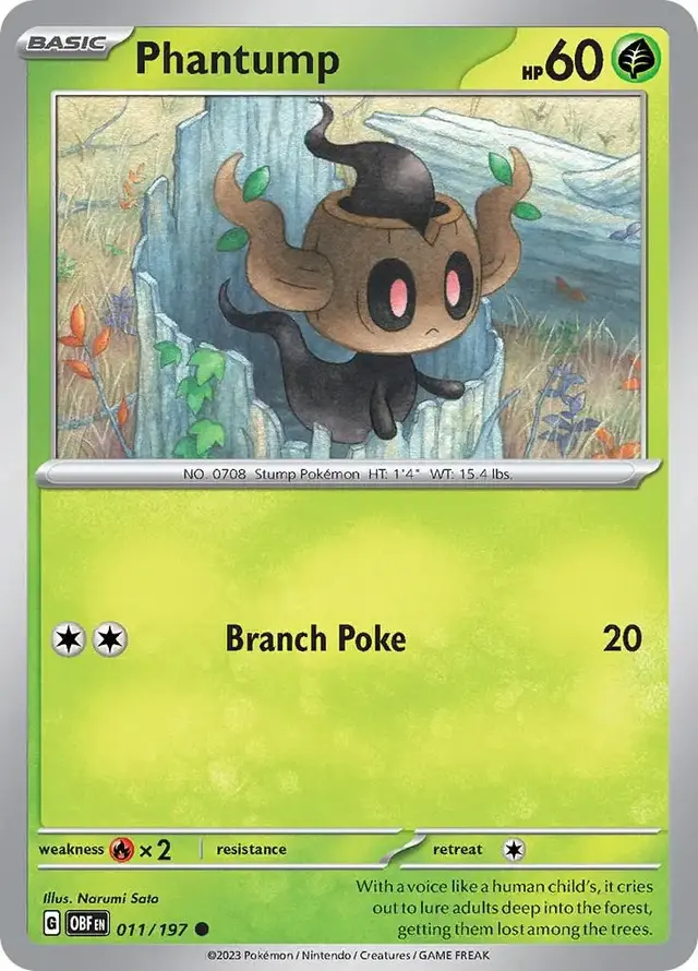 Phantump - Pokemon Obsidian Flames #11