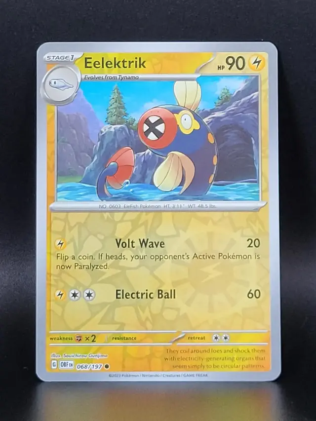 Eelektrik [Reverse Holo] - Pokemon Obsidian Flames #68