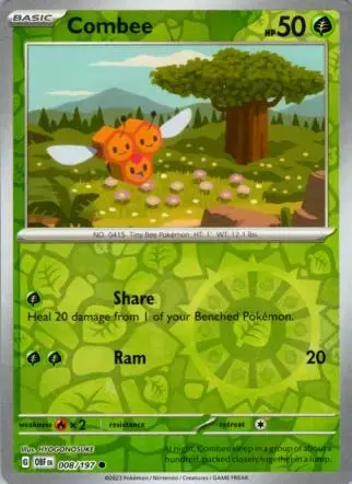 Combee [Reverse Holo] - Pokemon Obsidian Flames #8