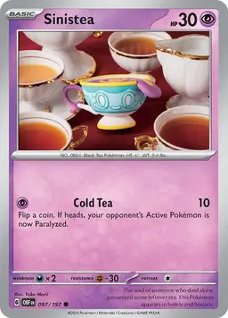 Sinistea - Pokemon Obsidian Flames
