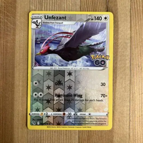 Unfezant [Reverse Holo] - Pokemon Go #63