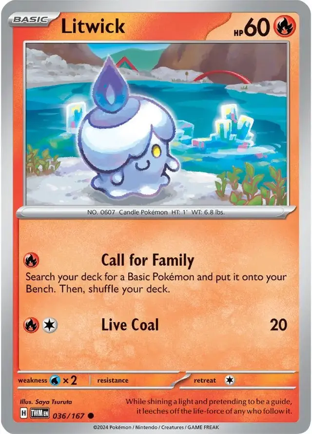 Litwick - Pokemon Twilight Masquerade #36