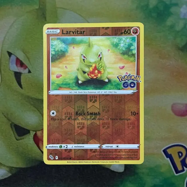 Larvitar [Reverse Holo] - Pokemon Go #37