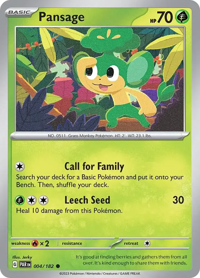 Pansage - Pokemon Paradox Rift #4