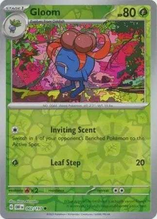 Gloom [Reverse Holo] - Pokemon Obsidian Flames #2