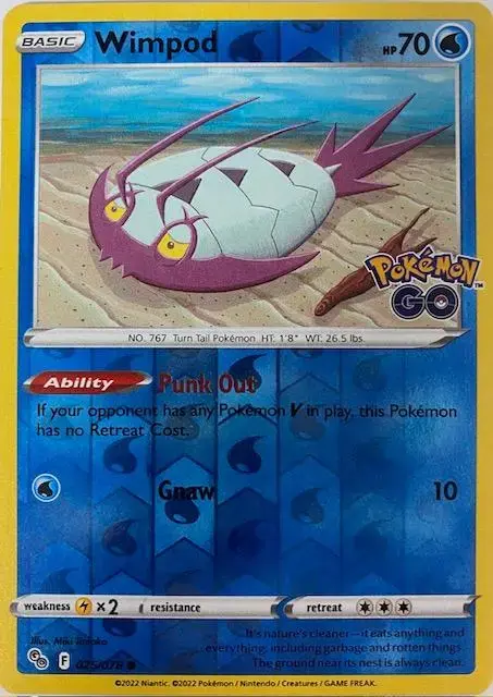 Wimpod [Reverse Holo] - Pokemon Go #25