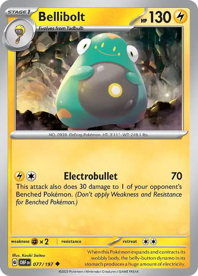Bellibolt - Pokemon Obsidian Flames #77