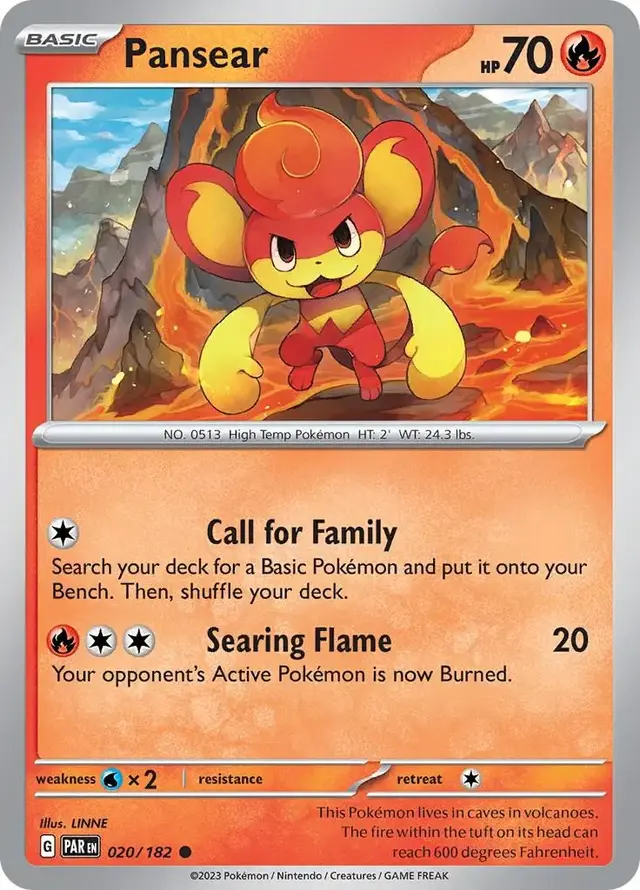 Pansear - Pokemon Paradox Rift #20
