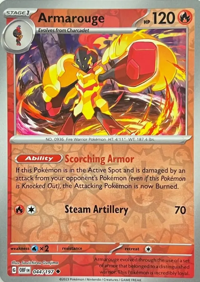 Armarouge [Reverse Holo] - Pokemon Obsidian Flames #44