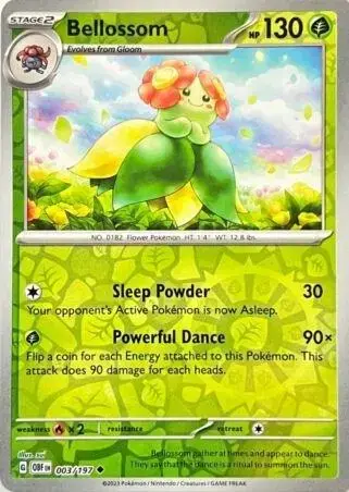 Bellossom [Reverse Holo] - Pokemon Obsidian Flames #3