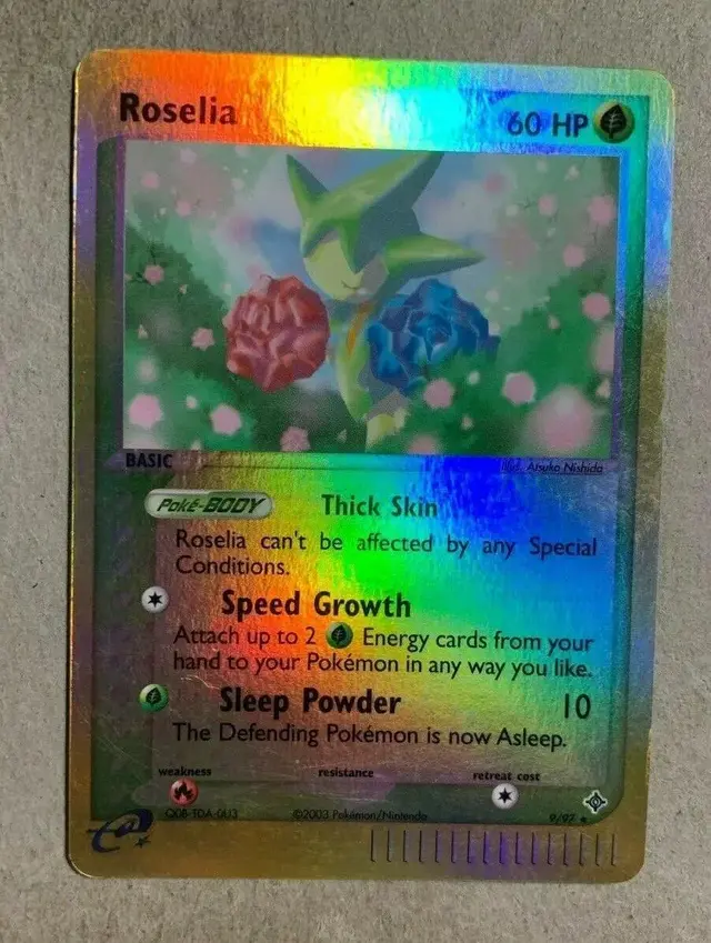 Roselia [Reverse Holo] - Pokemon Dragon #9