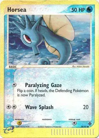 Horsea [Reverse Holo] - Pokemon Dragon #58