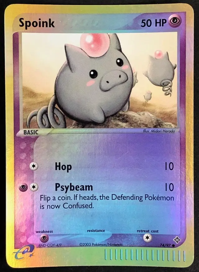 Spoink [Reverse Holo] - Pokemon Dragon #74