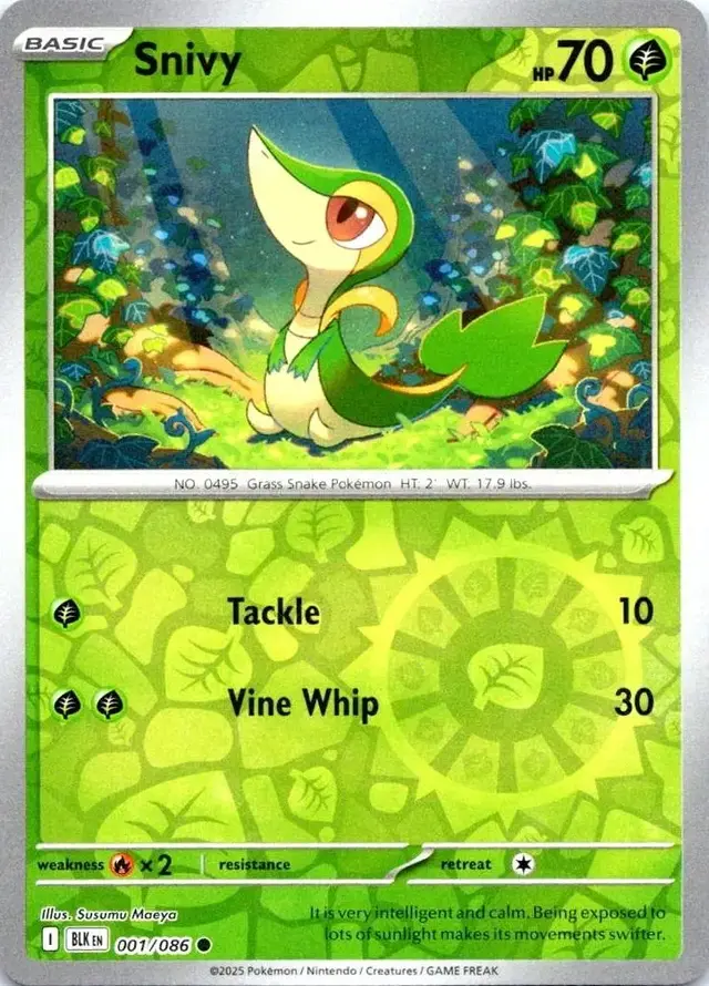 Snivy [Reverse] - Pokemon Black Bolt #1