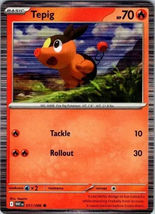 Tepig [Poster Holo] - Pokemon White Flare #11