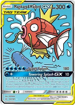 Magikarp & Wailord GX #161 - Pokemon Team Up