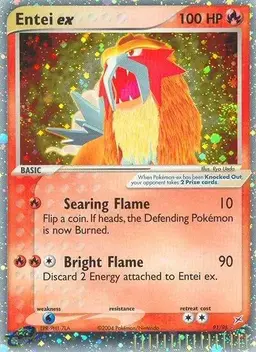 Entei EX #91 - Pokemon Team Magma & Team Aqua