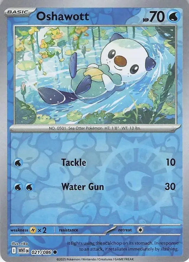 Oshawott [Reverse] - Pokemon White Flare #21