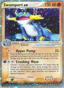 Swampert EX #95 - Pokemon Team Magma & Team Aqua