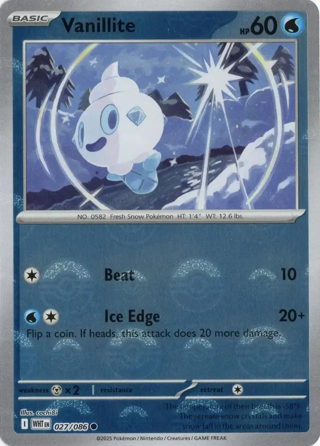 Vanillite [Poke Ball] - Pokemon White Flare #27