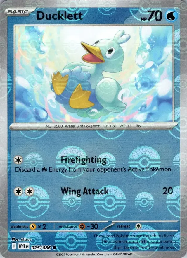 Ducklett [Poke Ball] - Pokemon White Flare #25