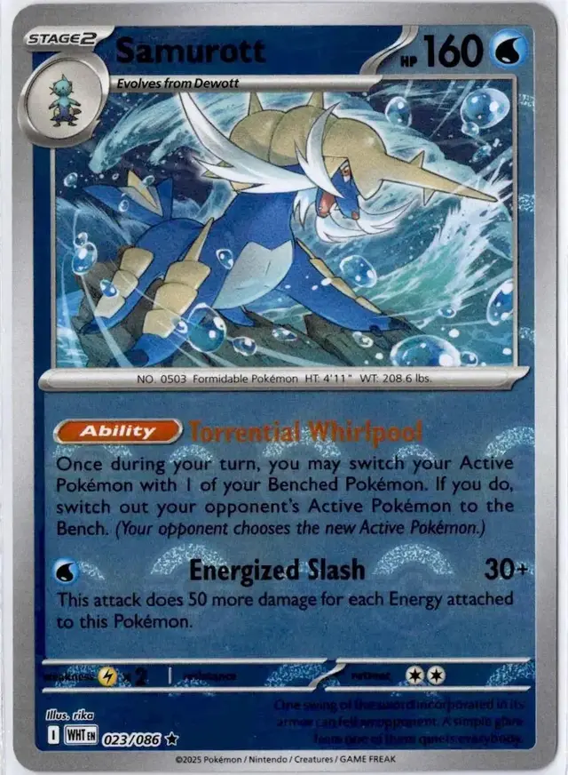 Samurott [Poke Ball] - Pokemon White Flare #23