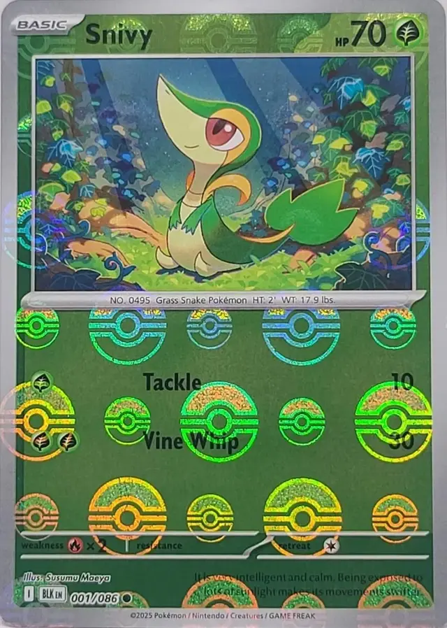 Snivy [Poke Ball] - Pokemon Black Bolt #1