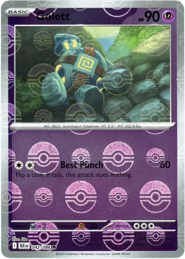 Golett [Poke Ball] - Pokemon Black Bolt #42