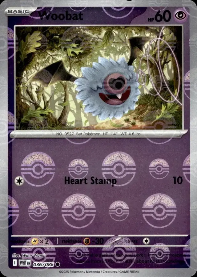 Woobat [Poke Ball] - Pokemon White Flare #36