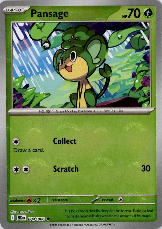 Pansage [Poke Ball] - Pokemon Black Bolt #4