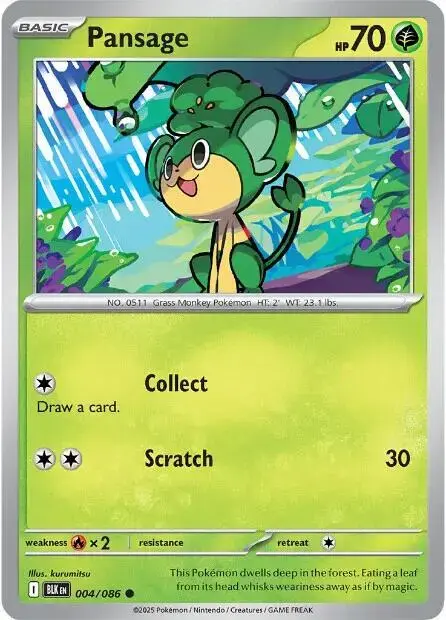 Pansage - Pokemon Black Bolt #4