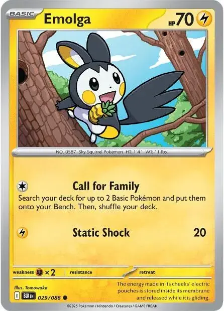 Emolga - Pokemon Black Bolt #29